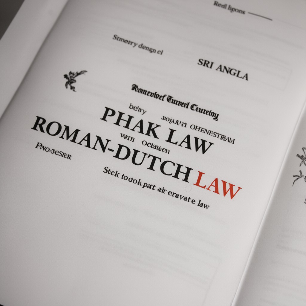 AI-generated illustration of Roman-Dutch law