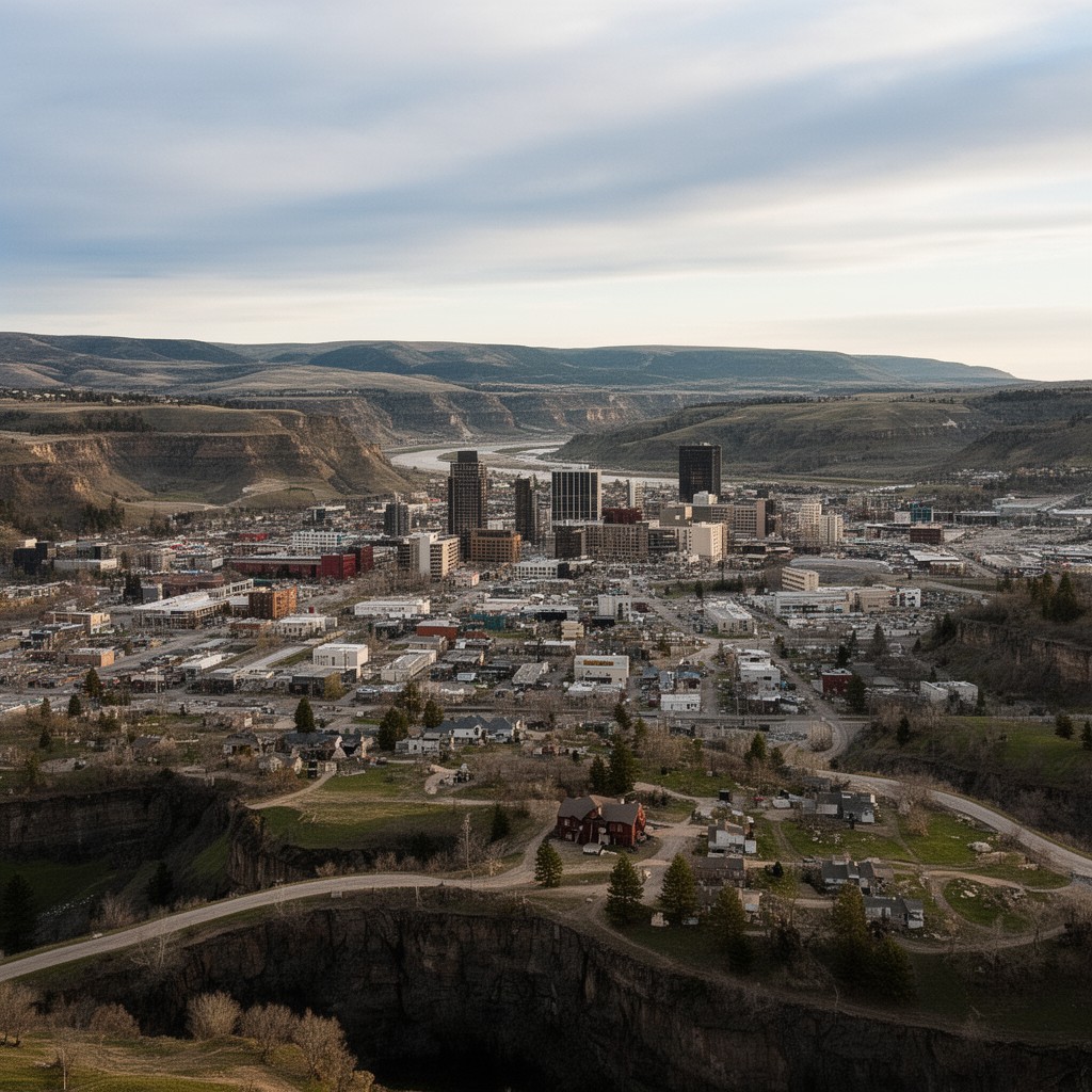 AI-generated illustration of Lethbridge