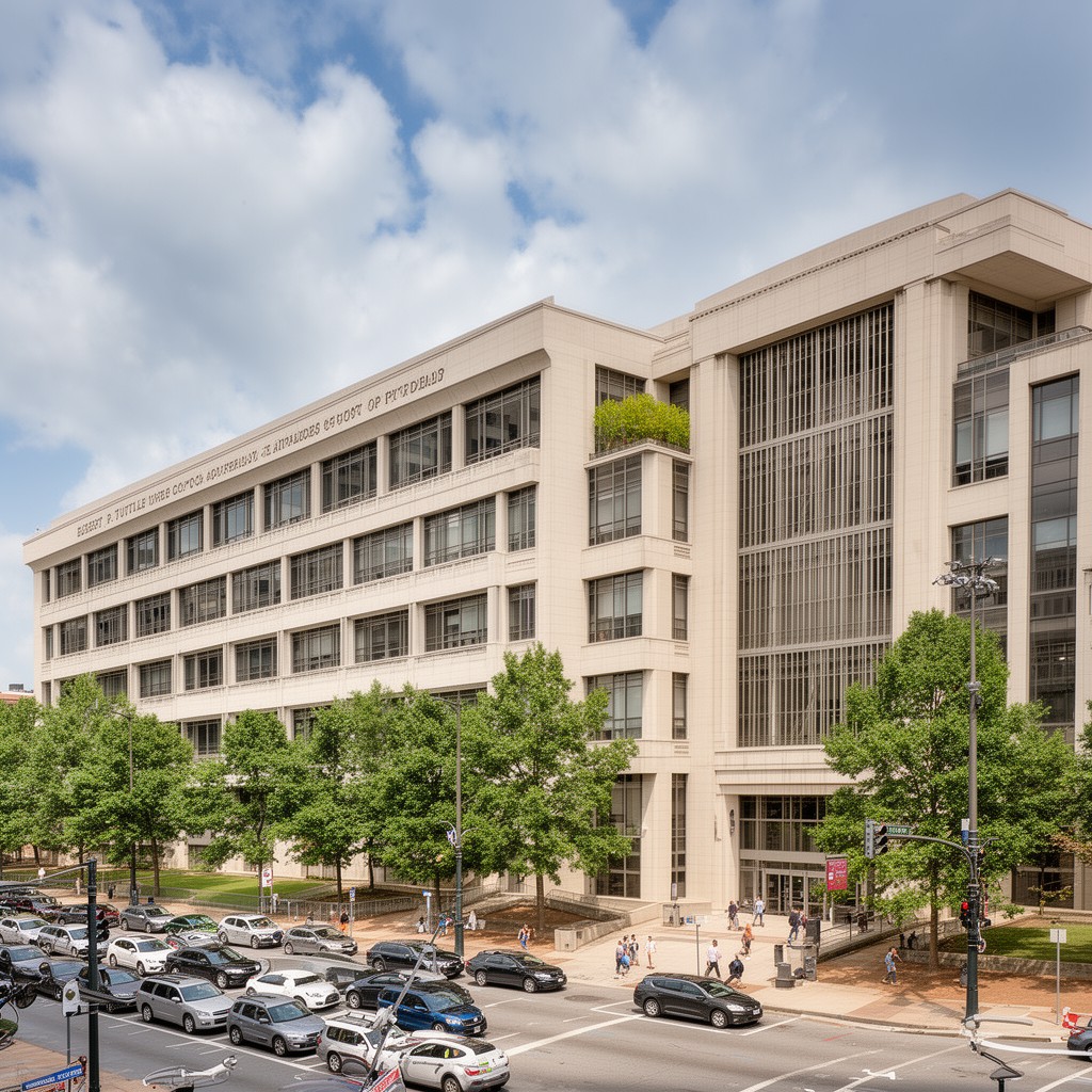 AI-generated illustration of Elbert P. Tuttle United States Court of Appeals Building