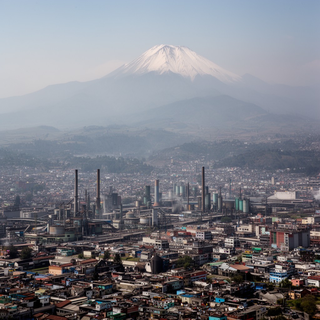 AI-generated illustration of Orizaba metropolitan area