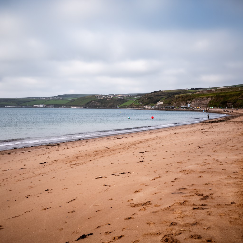 AI-generated illustration of Kinghorn beach