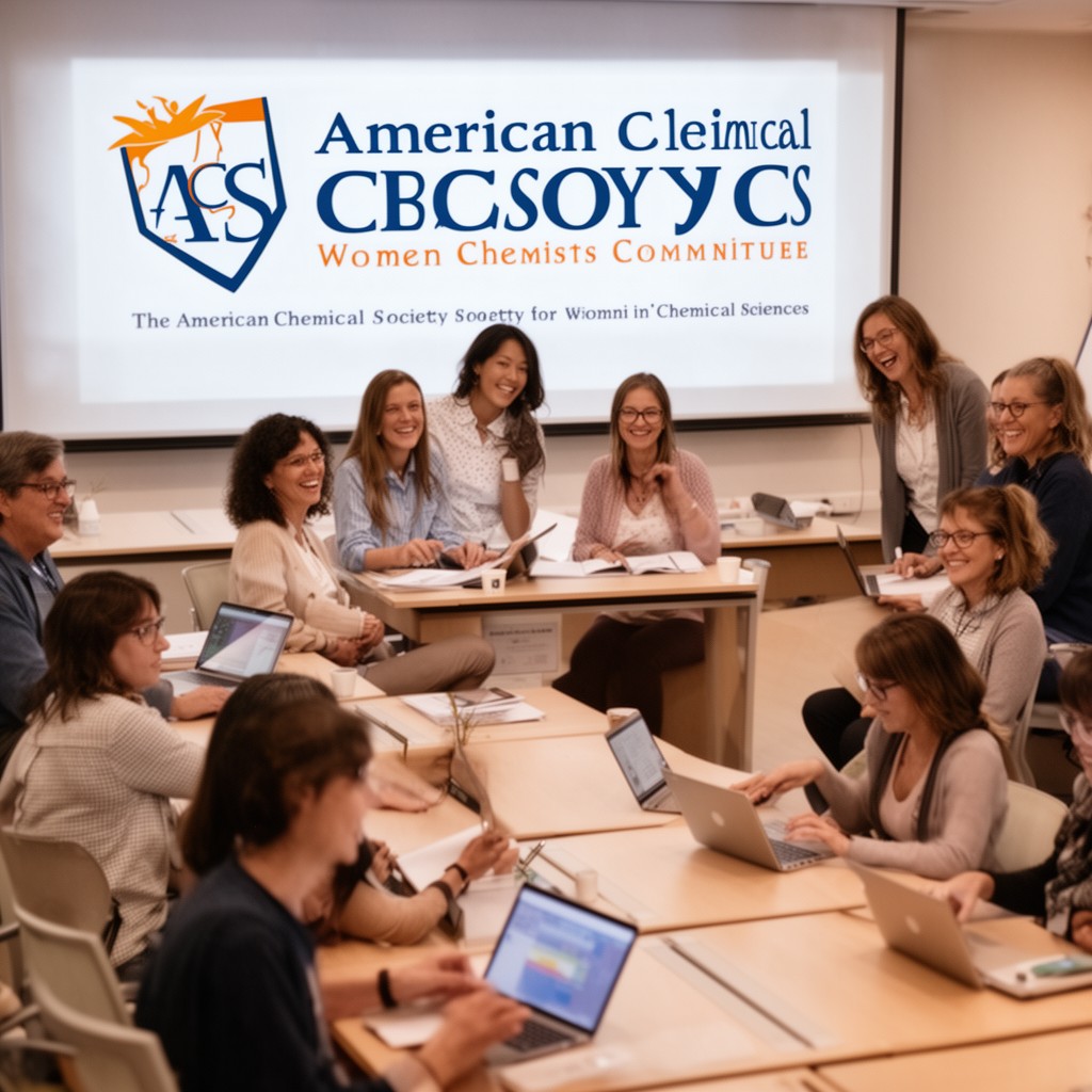 AI-generated illustration of American Chemical Society Women Chemists Committee