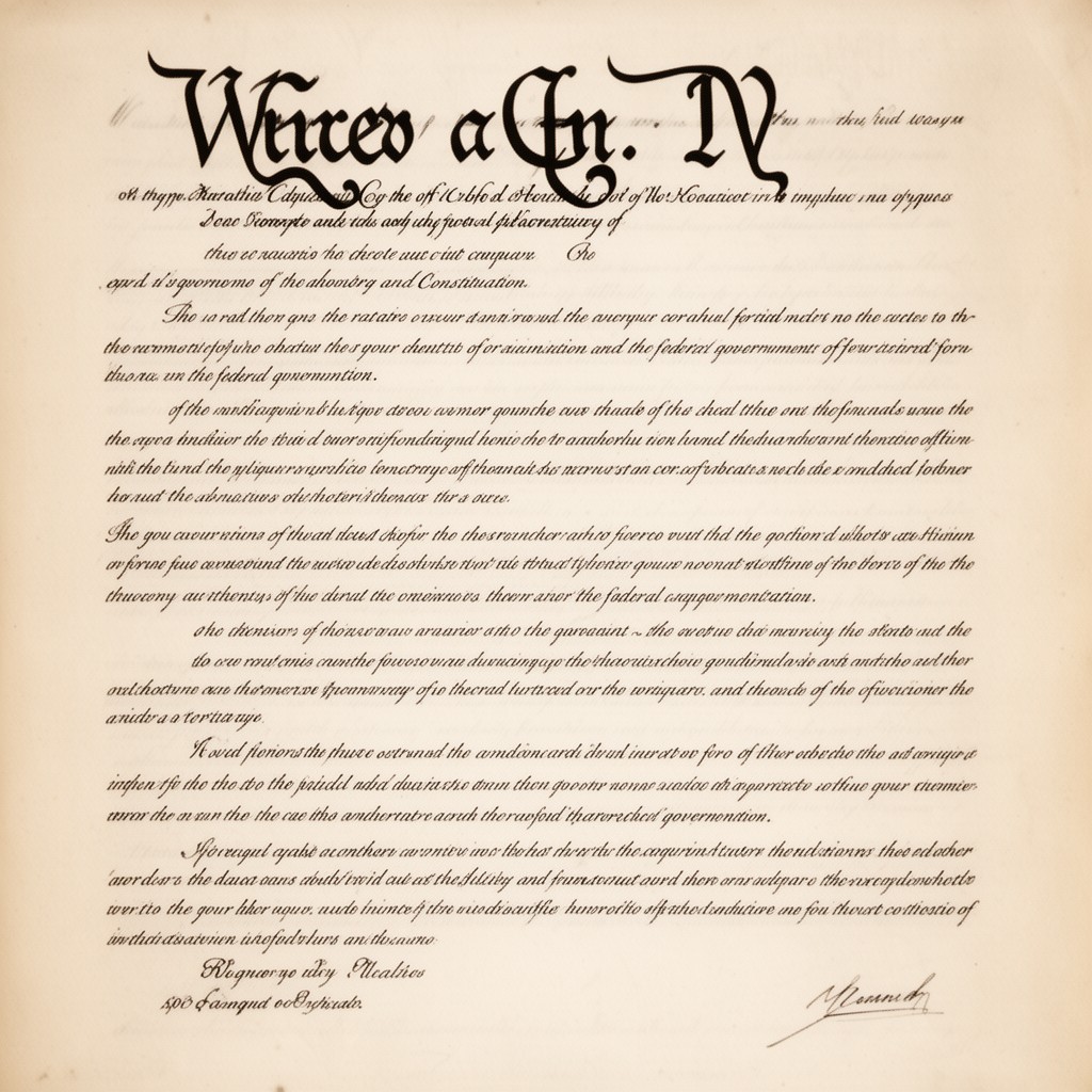 AI-generated illustration of Article IV of the United States Constitution