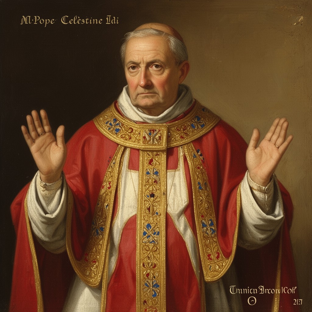 AI-generated illustration of Pope Celestine III