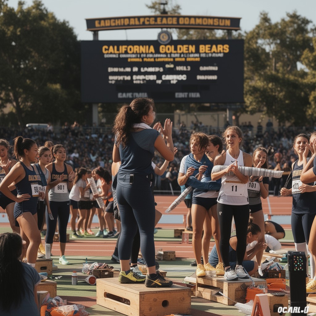AI-generated illustration of California Golden Bears women’s track and field