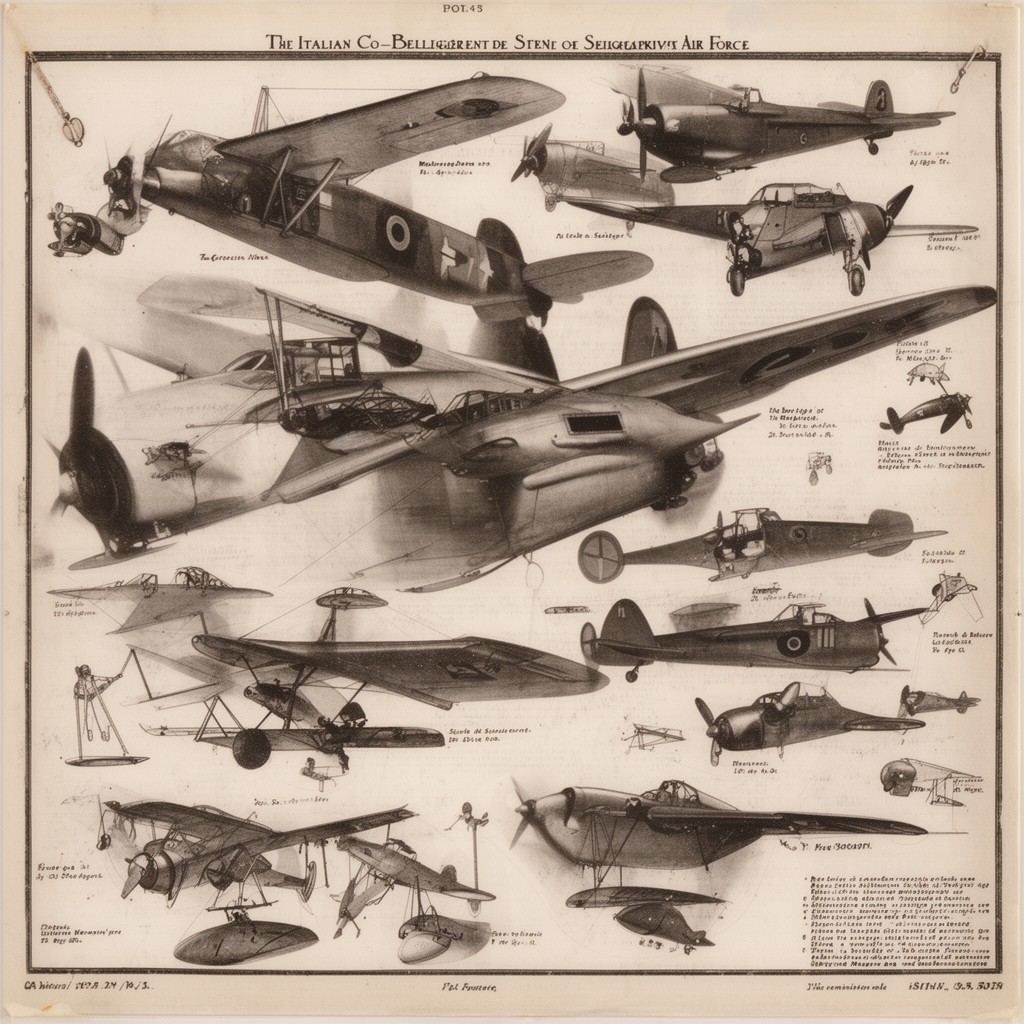 AI-generated illustration of Italian Co-belligerent Air Force