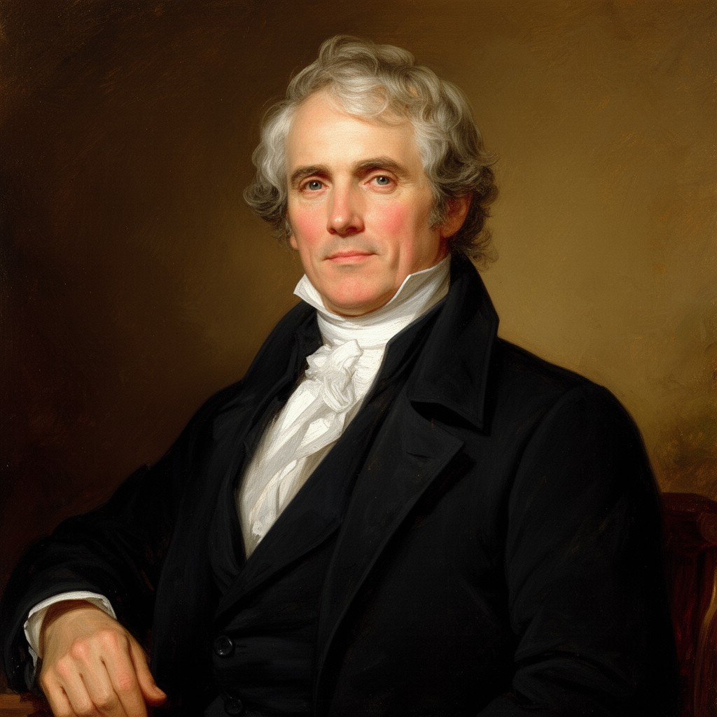 AI-generated illustration of James Madison