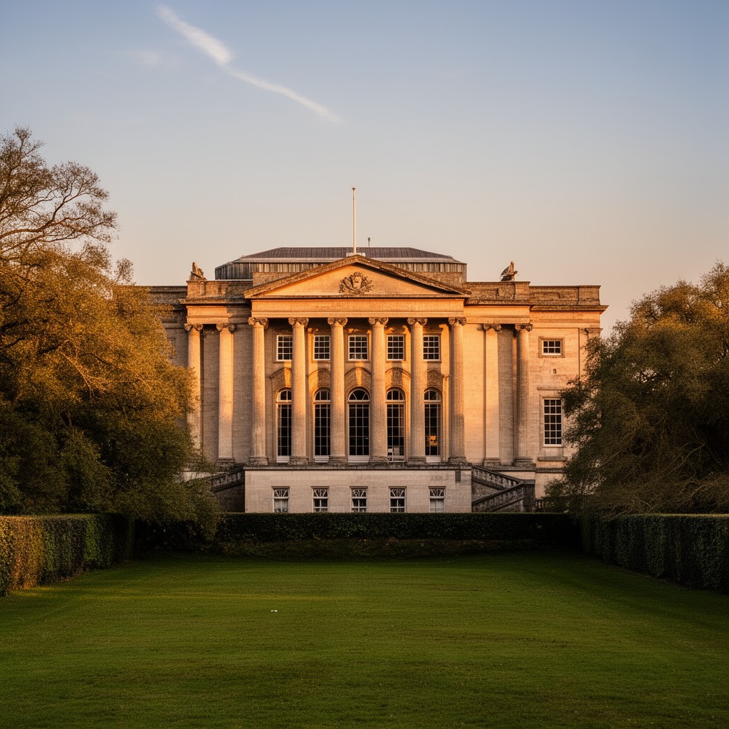 AI-generated illustration of Kedleston Hall