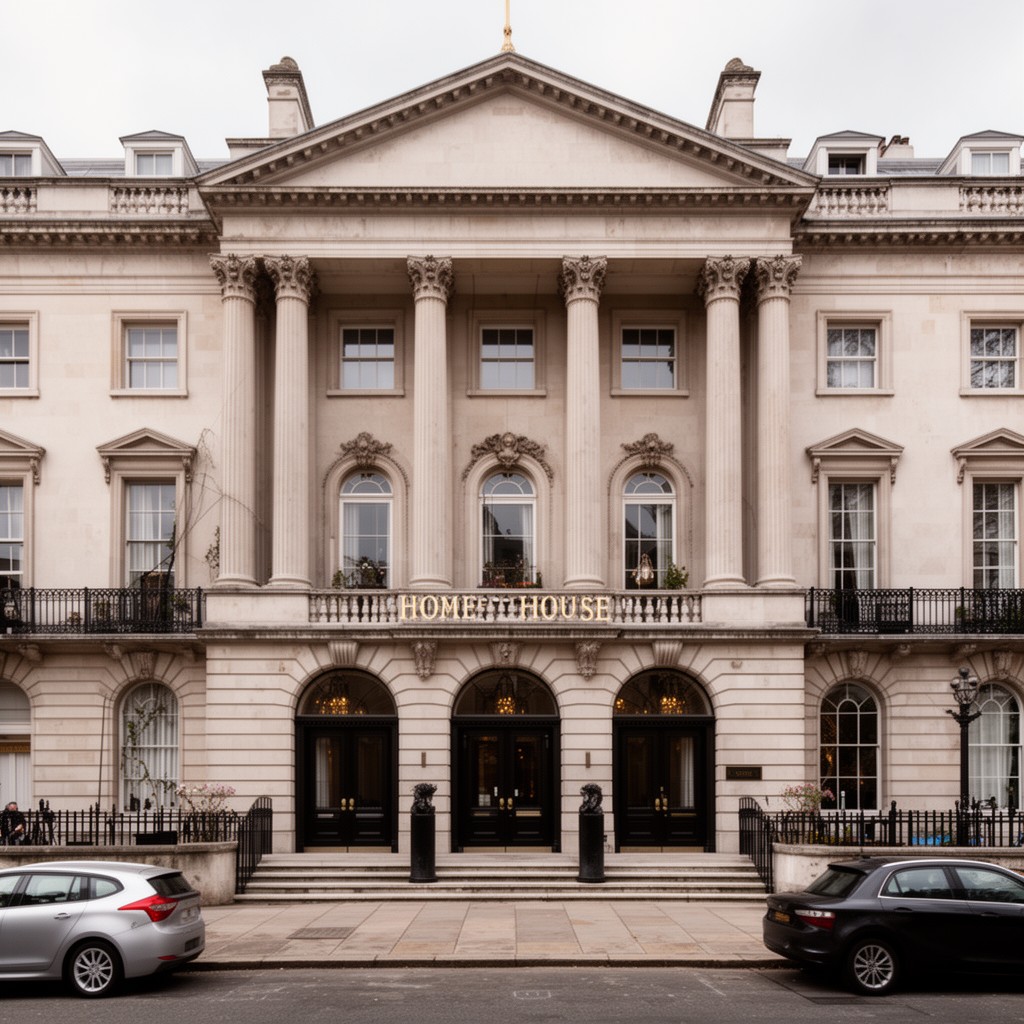 AI-generated illustration of Home House, London