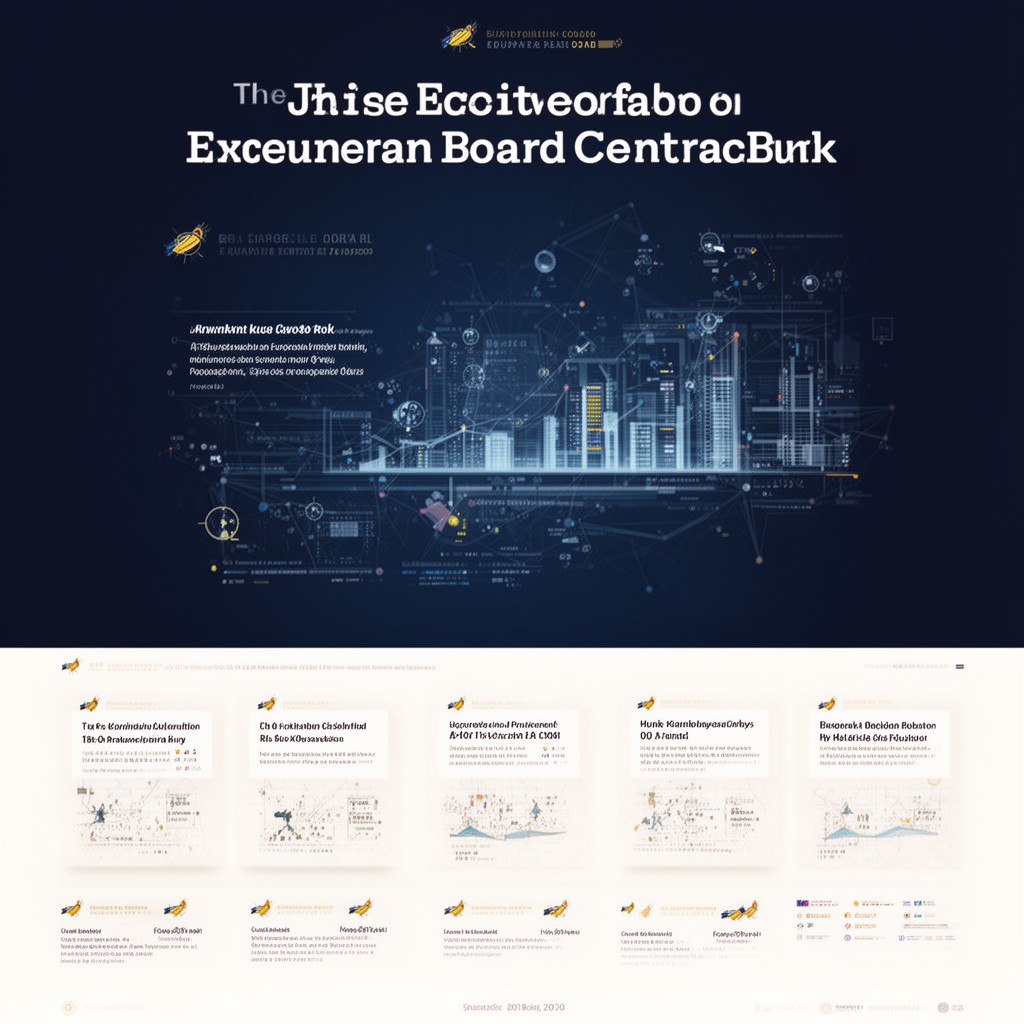 AI-generated illustration of Executive Board of the European Central Bank