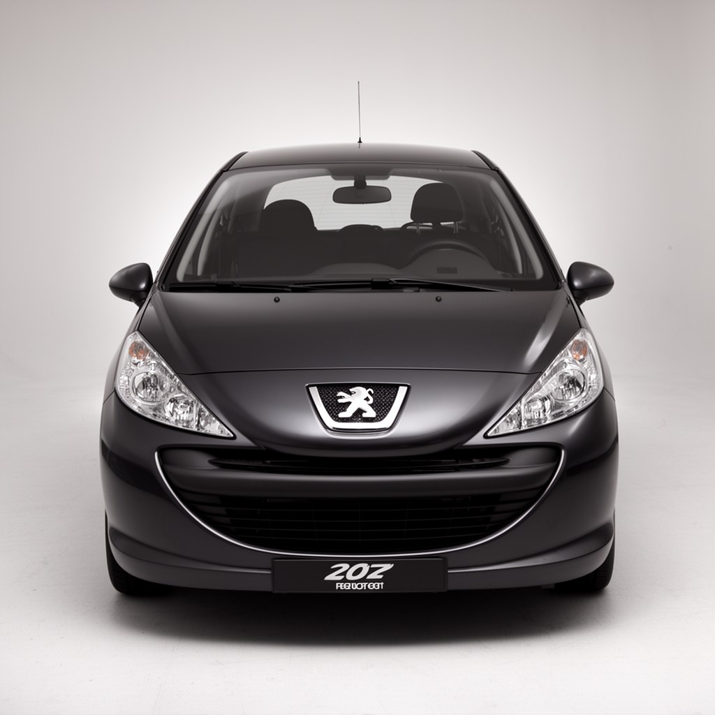 AI-generated illustration of Peugeot 207