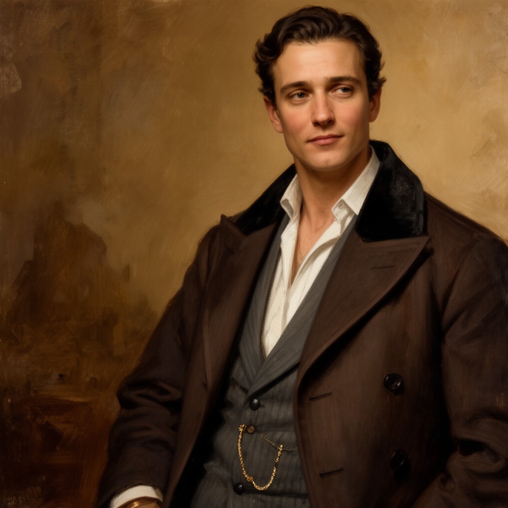 AI-generated illustration of Julio Desnoyers
