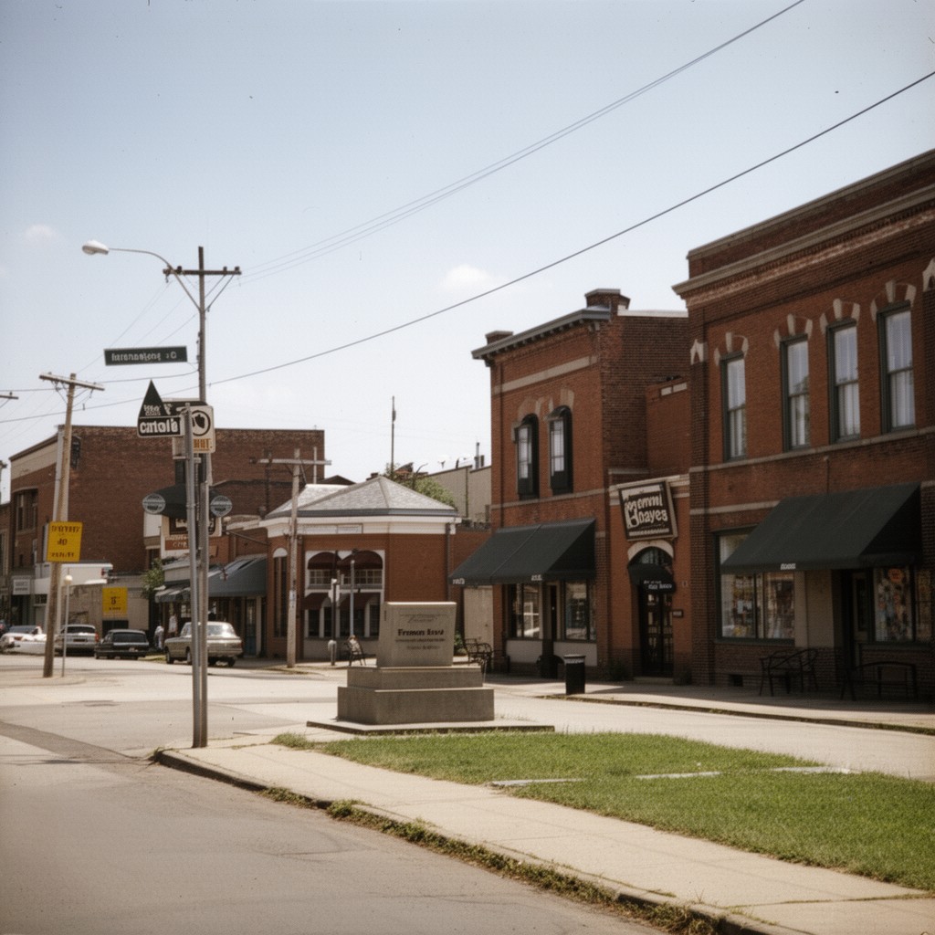 AI-generated illustration of Fremont, Ohio, United States