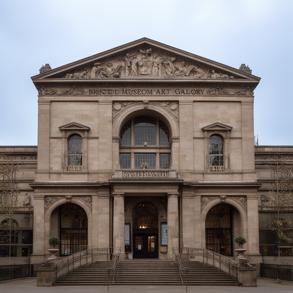AI-generated illustration of Bristol Museum and Art Gallery