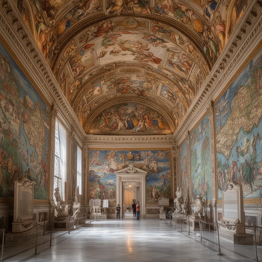 AI-generated illustration of Gallery of Maps